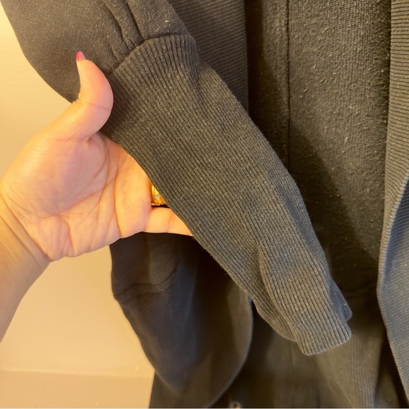 Aritzia Wilfred Open front Cardigan Black Women Size S - Picture 4 of 8